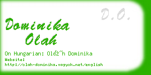 dominika olah business card